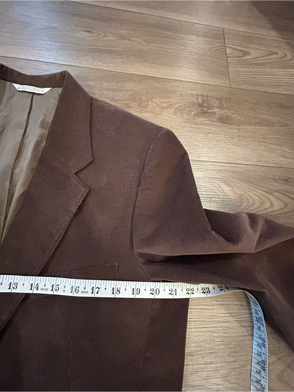 Vintage Levi Strauss Sports Classics 44R Brown Corduroy Sport Coat